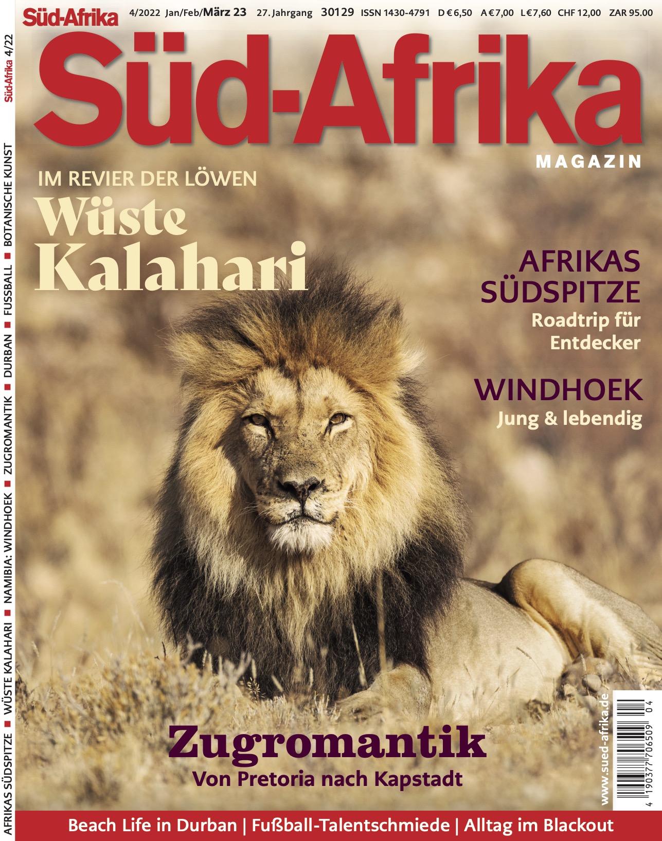 Kalahari Sudafrika Magazin Cover 2022